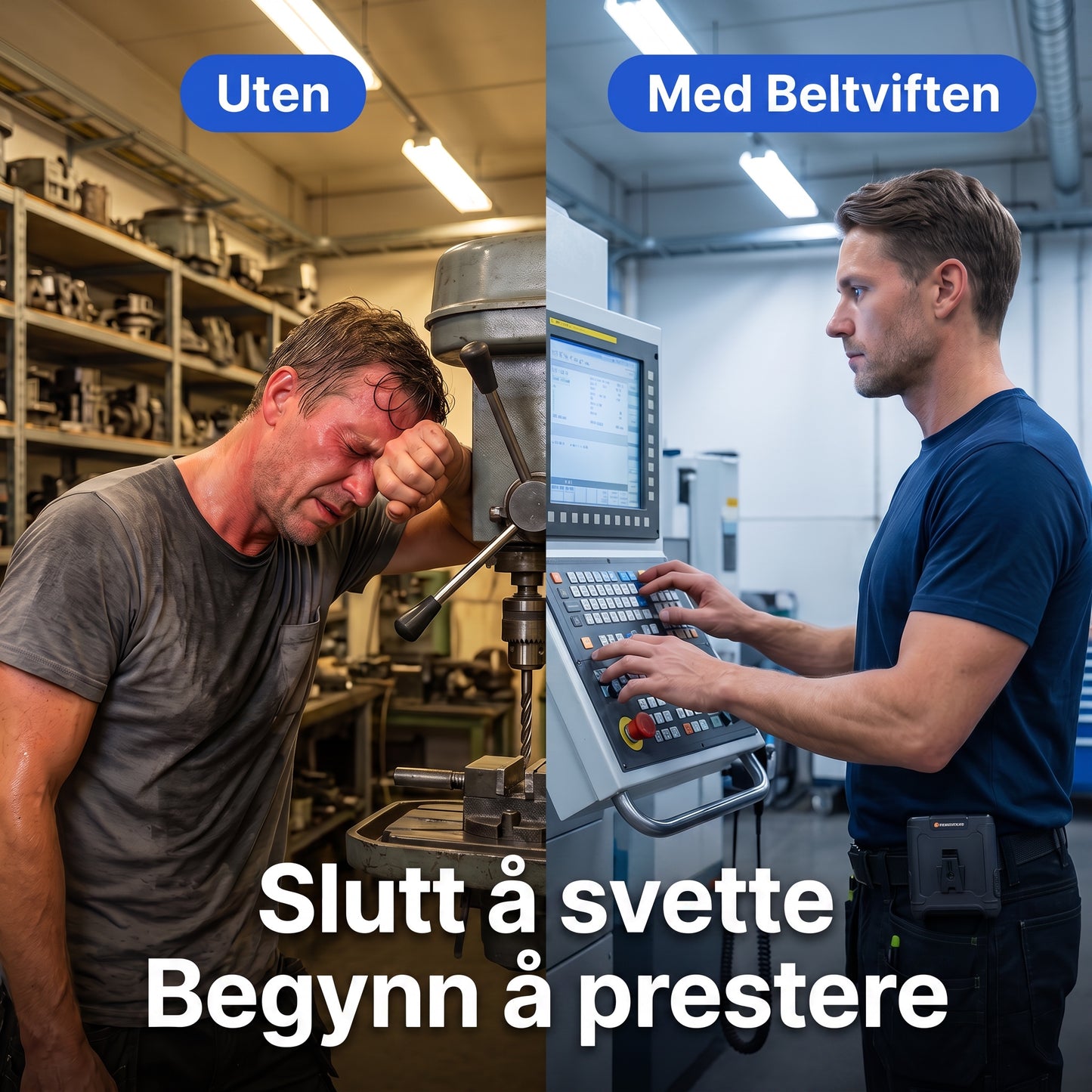 Slutt aa svette begynn aa prestere