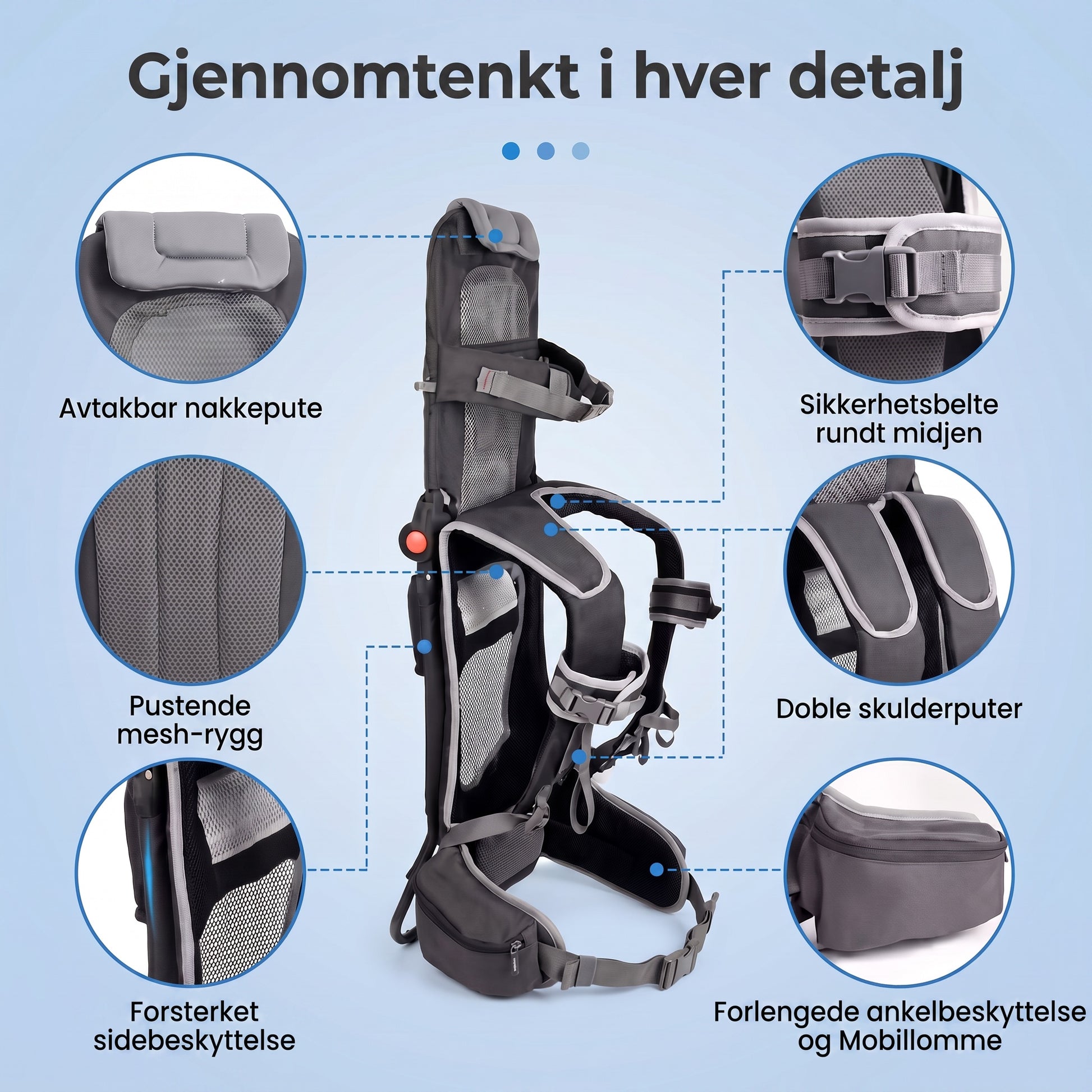 Barnebærer detaljer