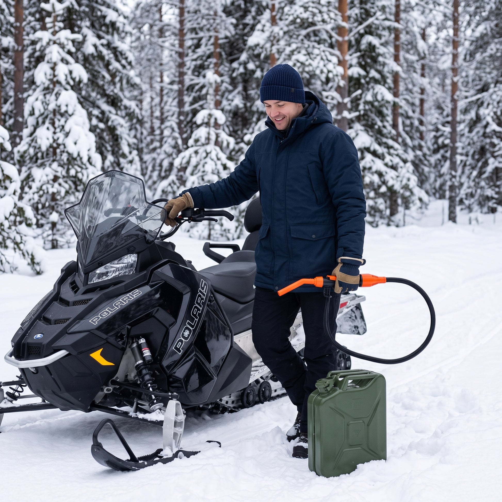 Brenselpumpe snøscooter vinter