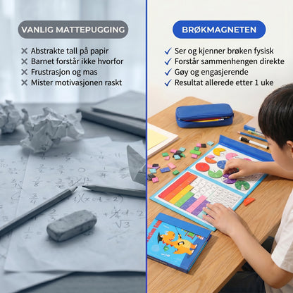 Vanlig mattepugging vs Brokmagneten