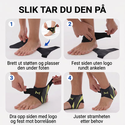 Slik tar du den paa - 4 steg