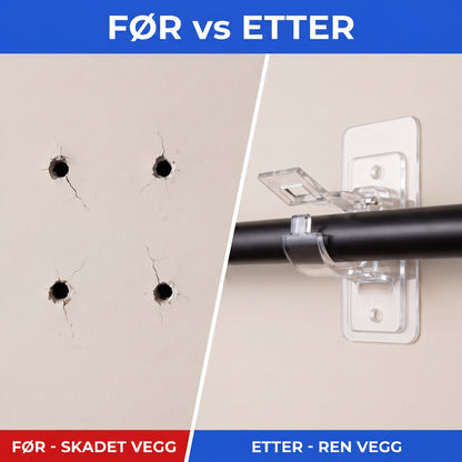 Gardinstanghldere før etter