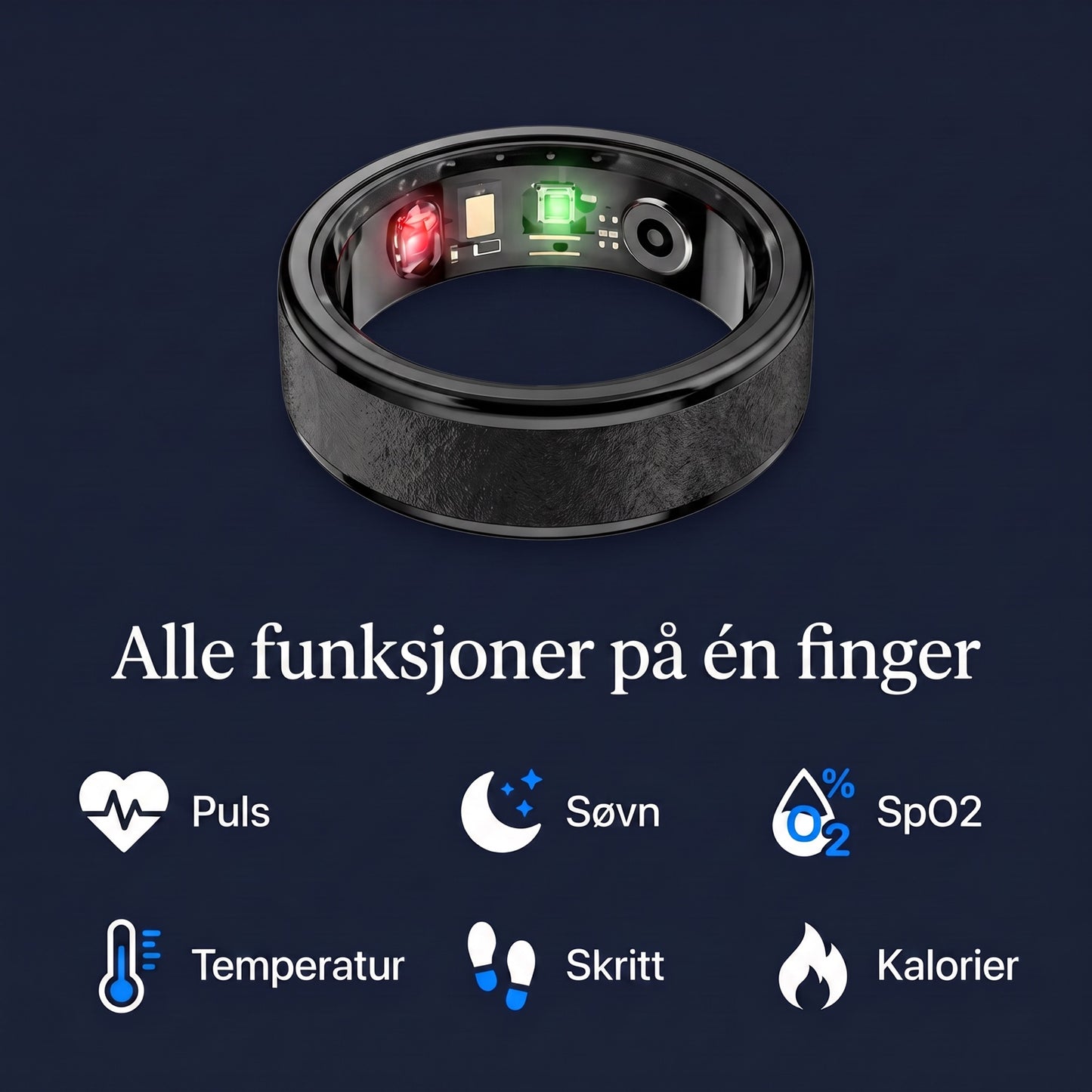 Alle funksjoner på én finger