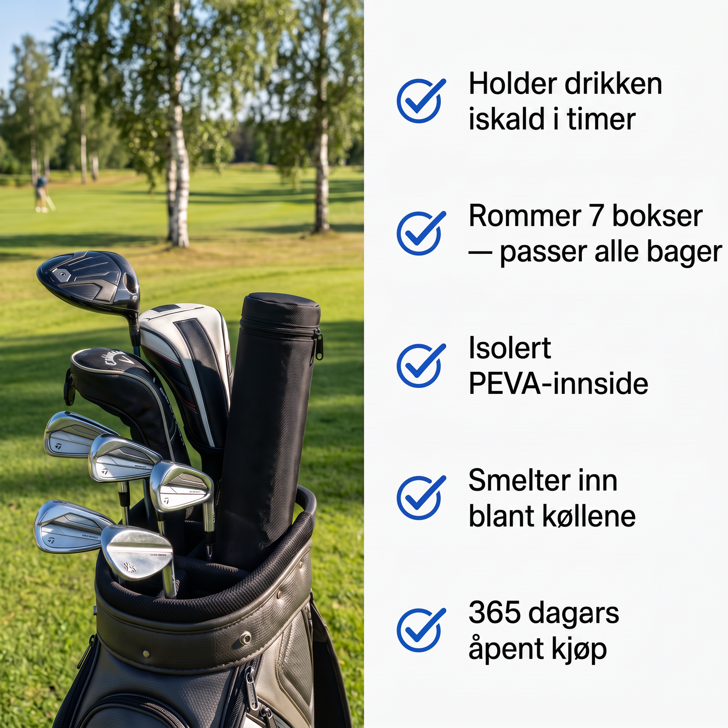 Zvarelo — Golfkjølebagen som holder drikken kald fra første tee til siste putt
