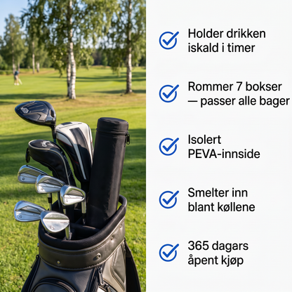 Zvarelo — Golfkjølebagen som holder drikken kald fra første tee til siste putt