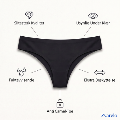Zvarelo — Stringtrusen med polstret innlegg som eliminerer camel toe under alle tights uten å synes