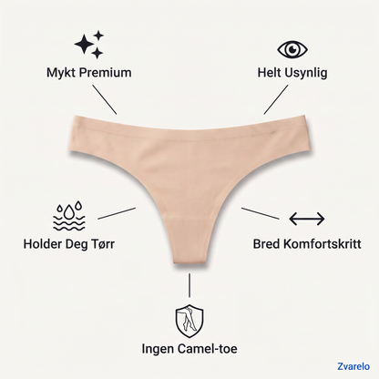 Zvarelo — Stringtrusen med polstret innlegg som eliminerer camel toe under alle tights uten å synes