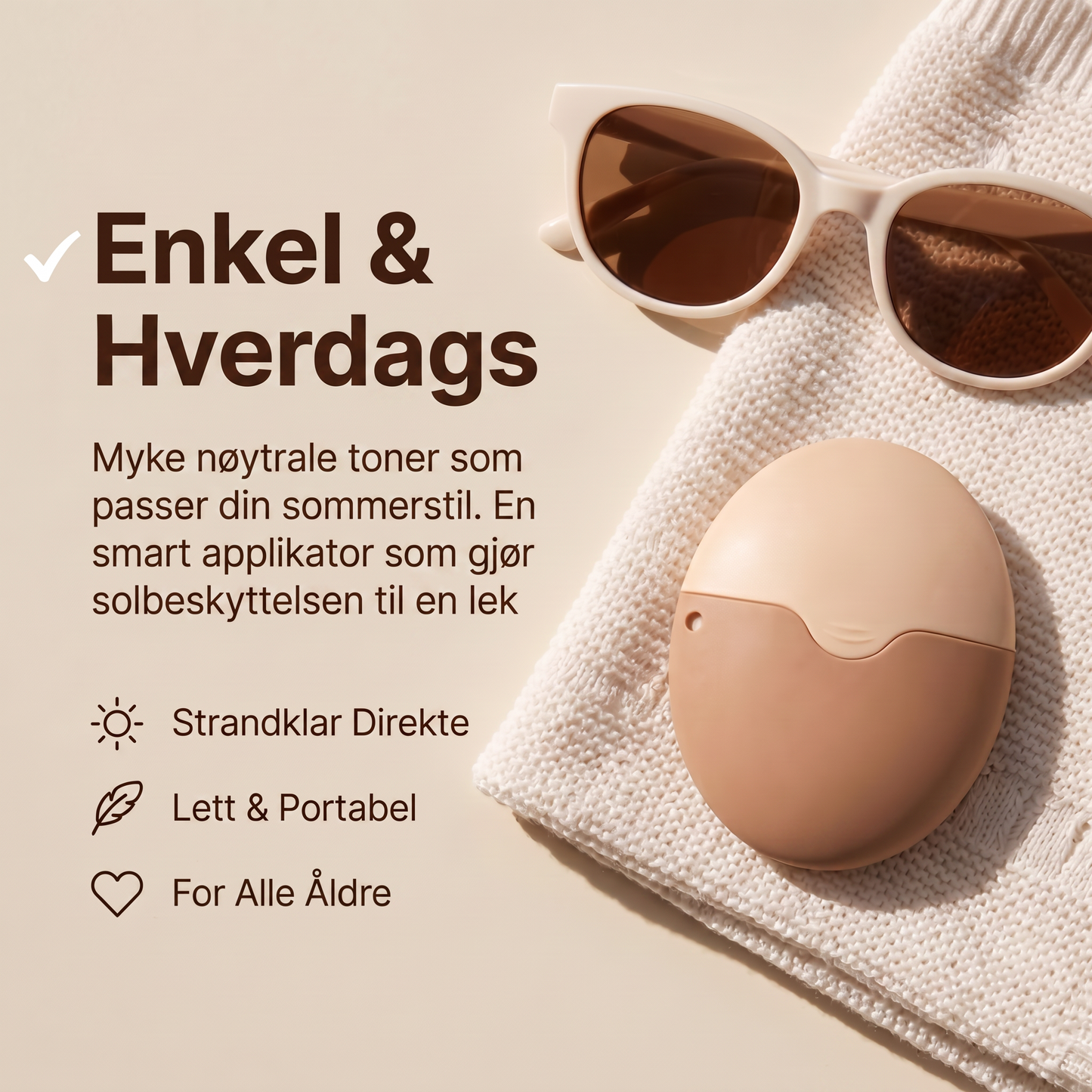 Zvarelo — Solkremapplikatoren som gir jevn dekning på under ett minutt og holder hendene rene