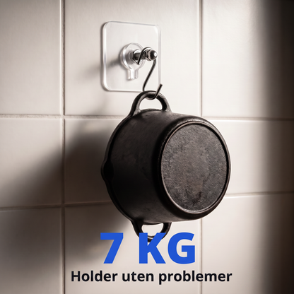 Zvarelo — Veggkrokene som holder 7 kg uten borehull og etterlater veggen helt intakt