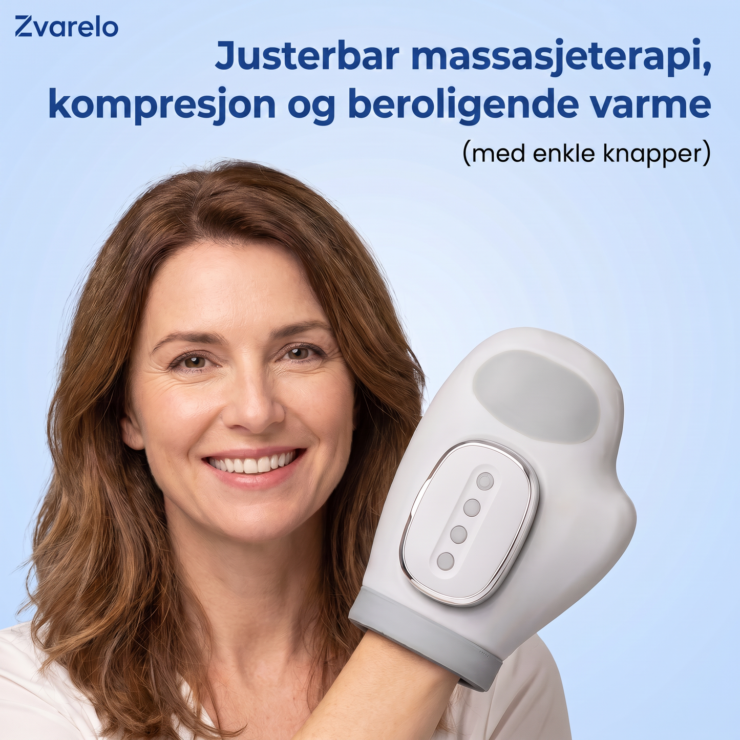 Zvarelo — Håndmassasjeapparatet med luftkompresjon og varme som lindrer stivhet og prikking på 15 minutter om dagen