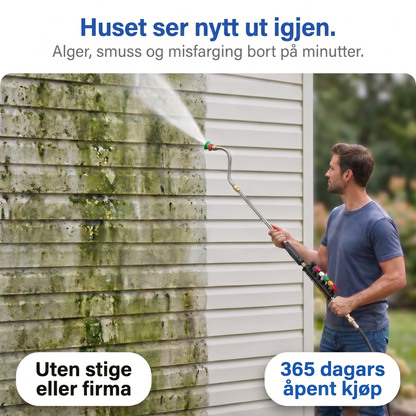 Zvarelo — Høytrykksstaven som lar deg rengjøre tak og takrenner uten stige