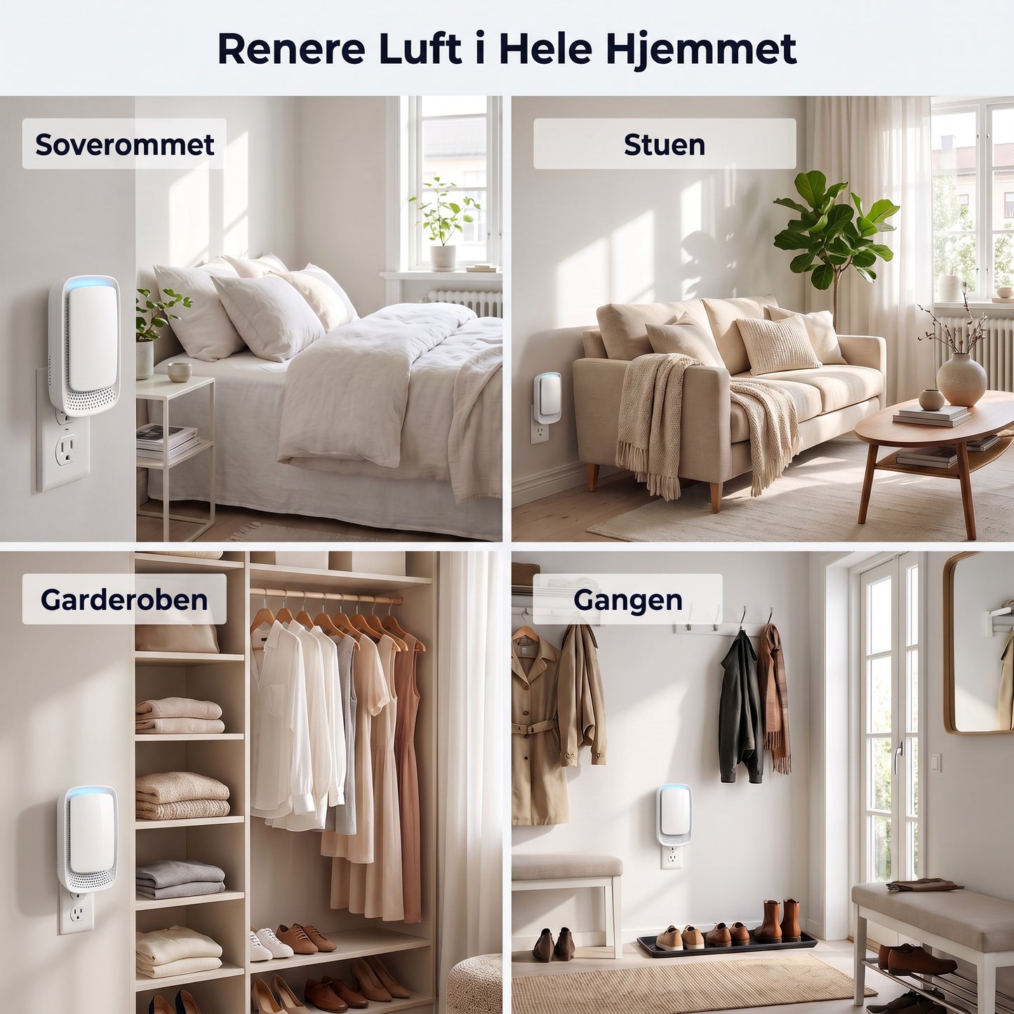 Renere luft i hele hjemmet