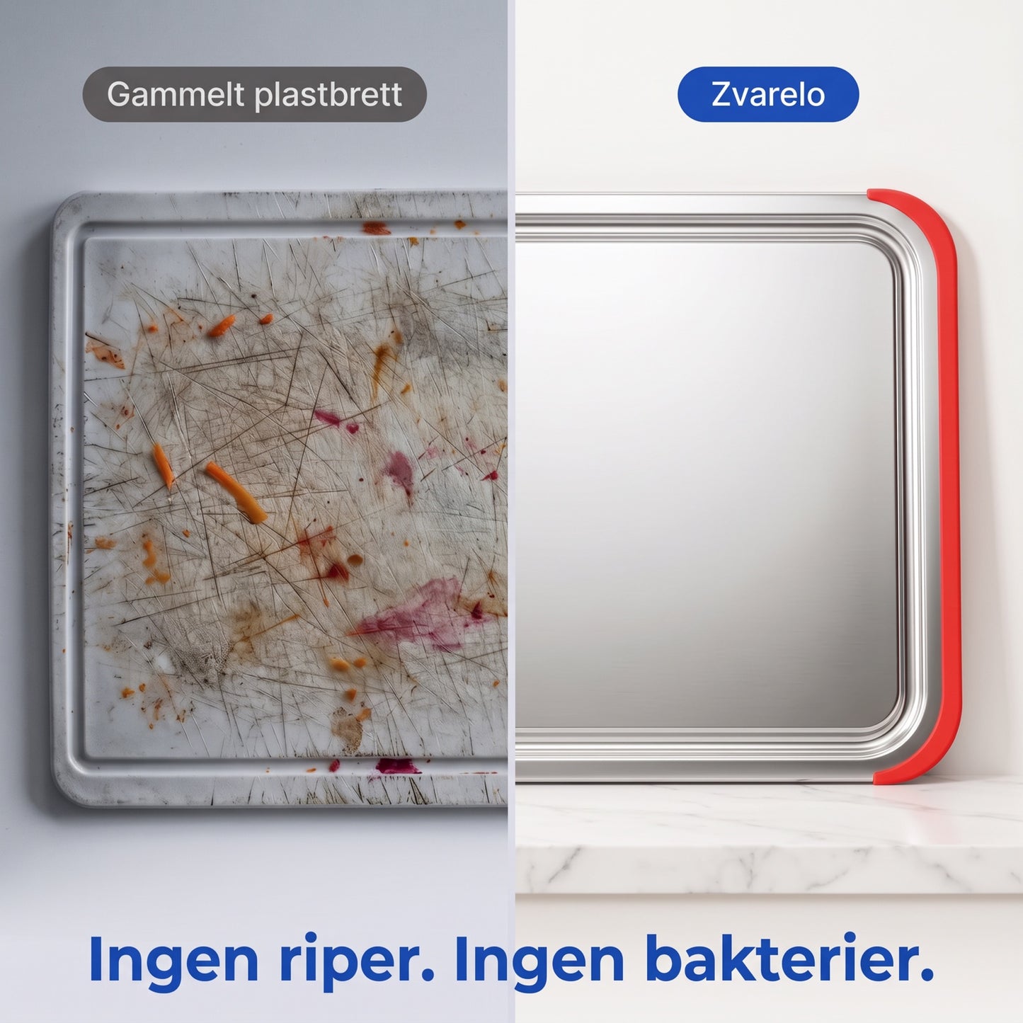 Gammelt plastbrett vs Zvarelo