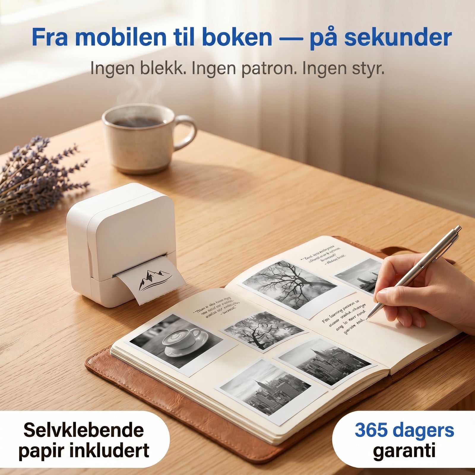 Fra mobilen til boken pa sekunder