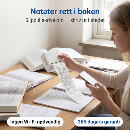 Notater rett i boken