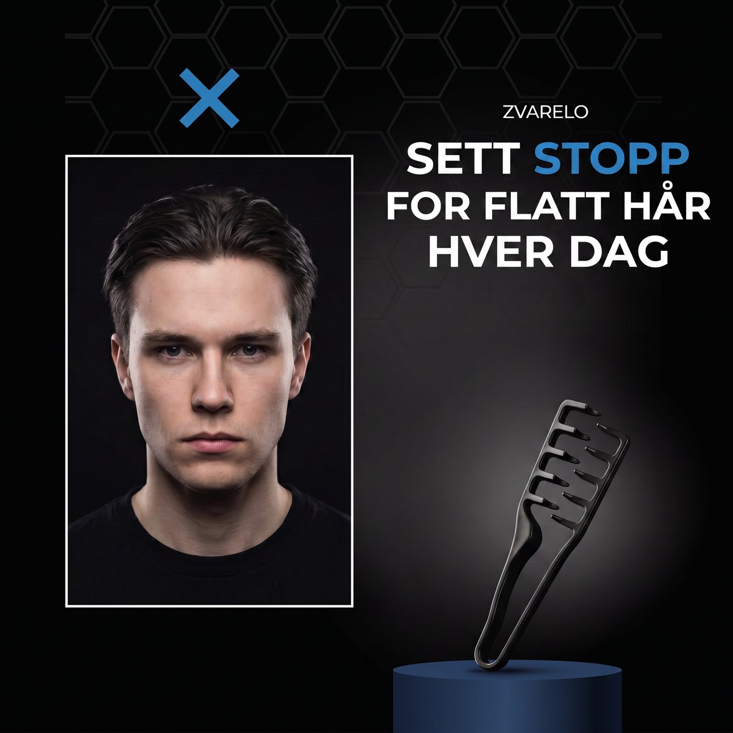 Stopp for flatt hår