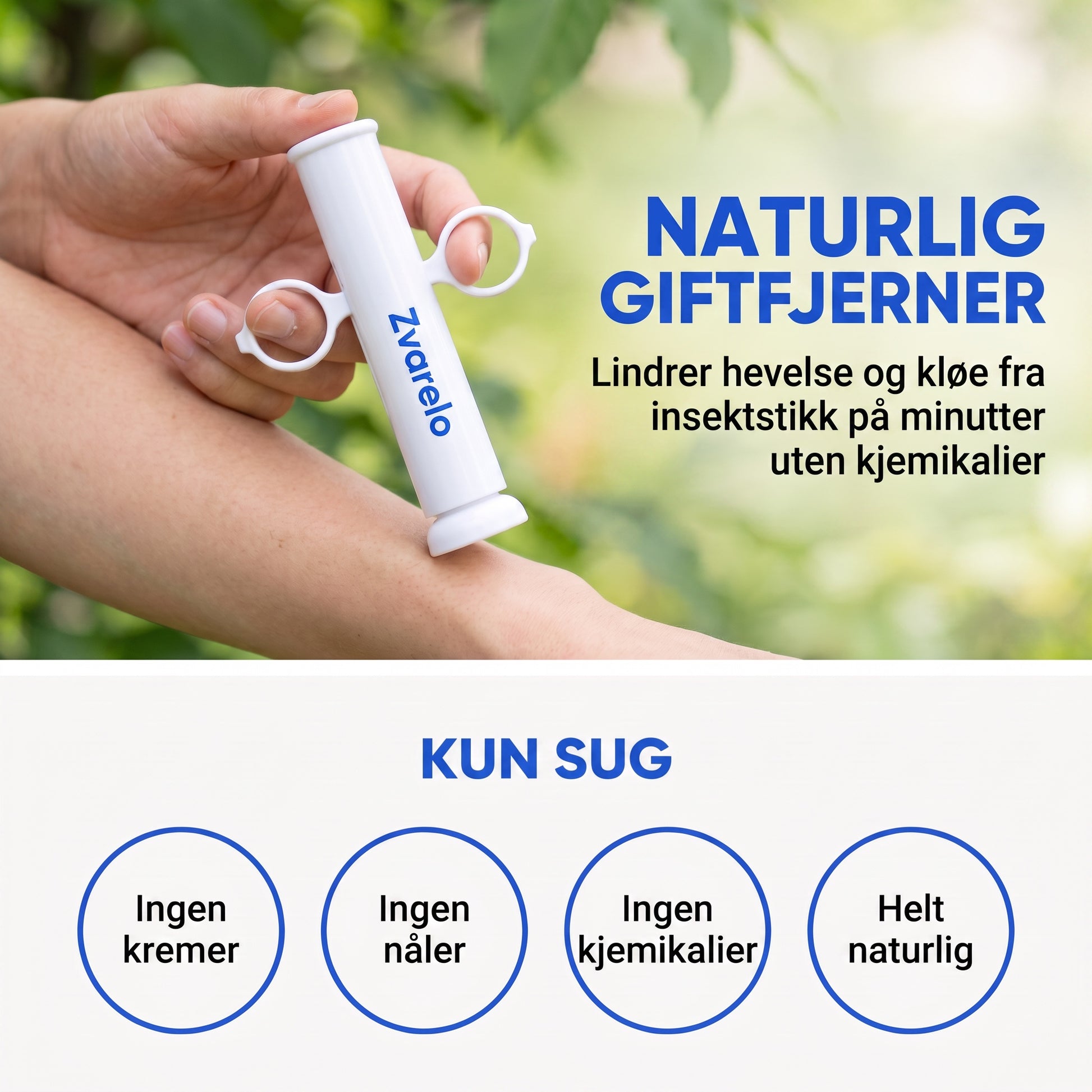 Naturlig giftfjerner - kun sug